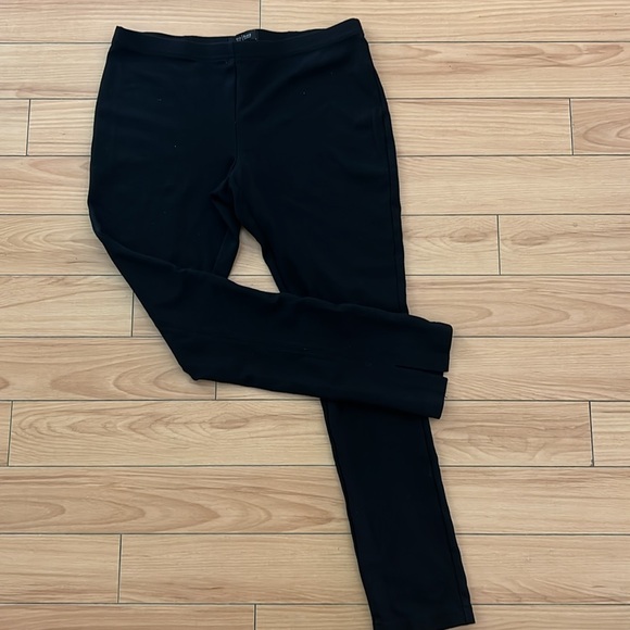 WHITE HOUSE BLACK MARKET CROPPED PEDAL PUSHERS BLACK STRETCH CAPRI PANTS MEDIUM - Picture 2 of 10